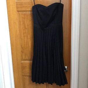 J. Crew Strapless pleated cocktail dress